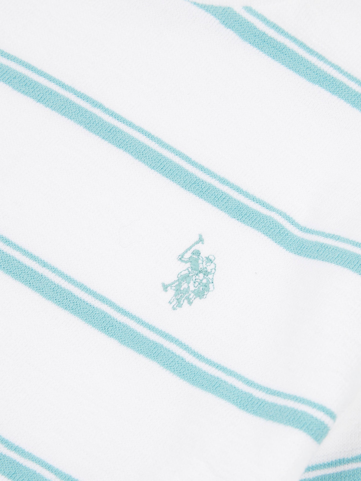 Boys Terry Stripe T-Shirt in Bright White