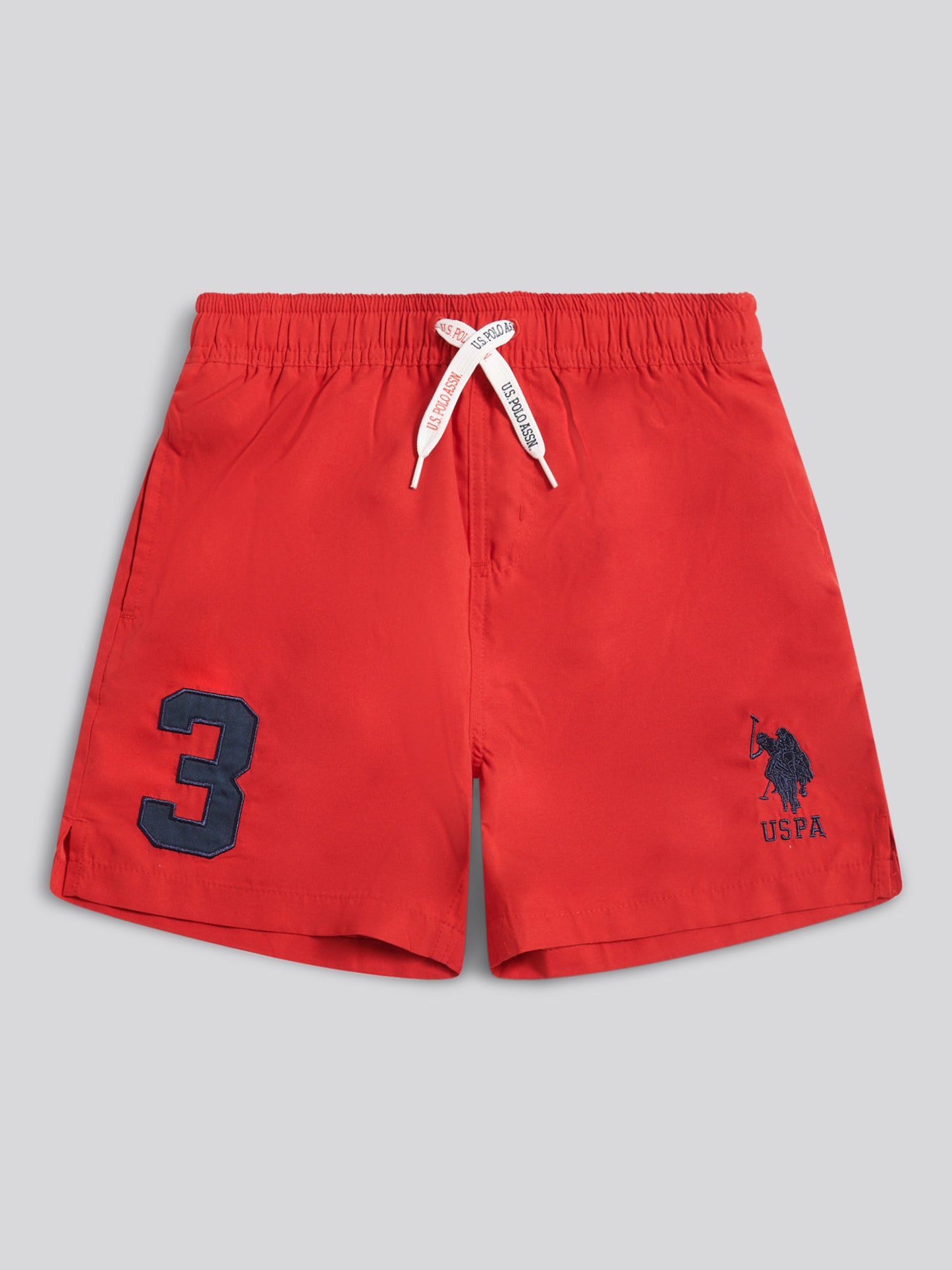 Boys Player 3 Swim Short in Haute Red