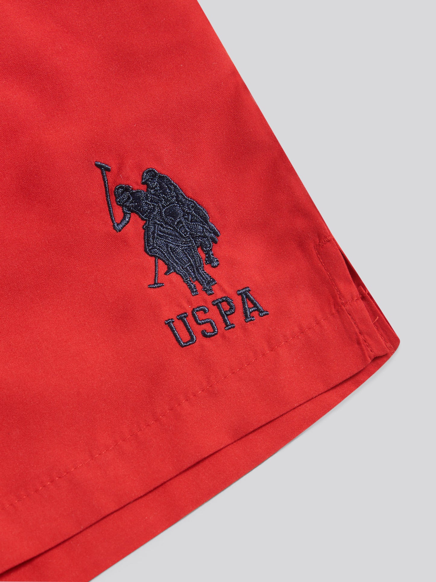 Boys Player 3 Swim Short in Haute Red