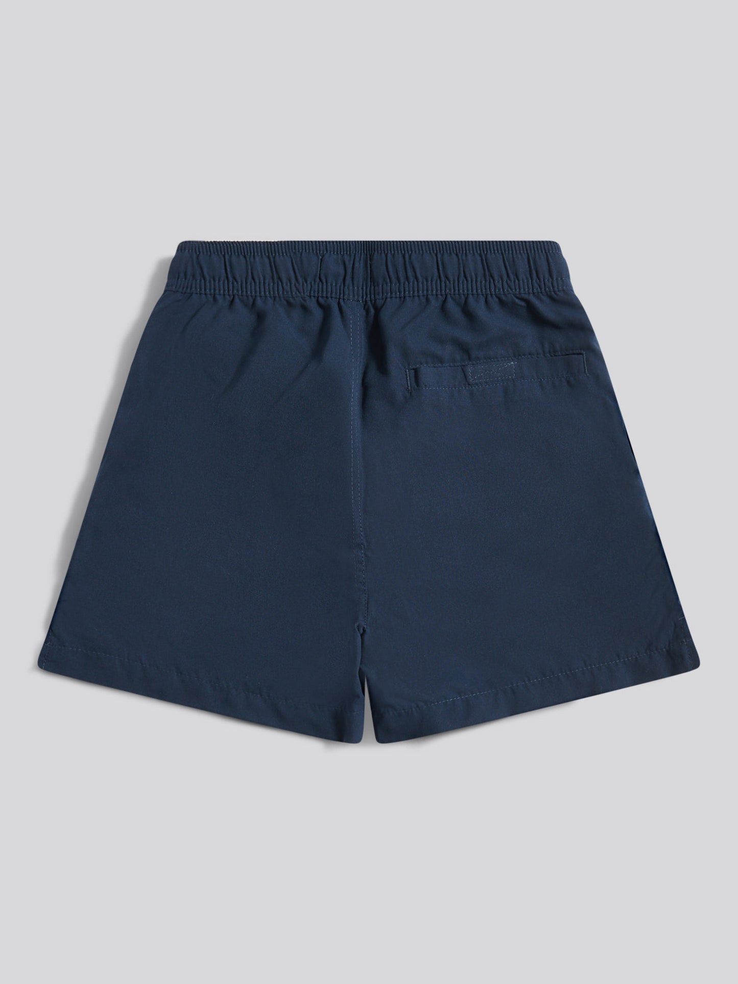 Boys Player 3 Swim Short in Dark Sapphire Navy / Haute Red DHM
