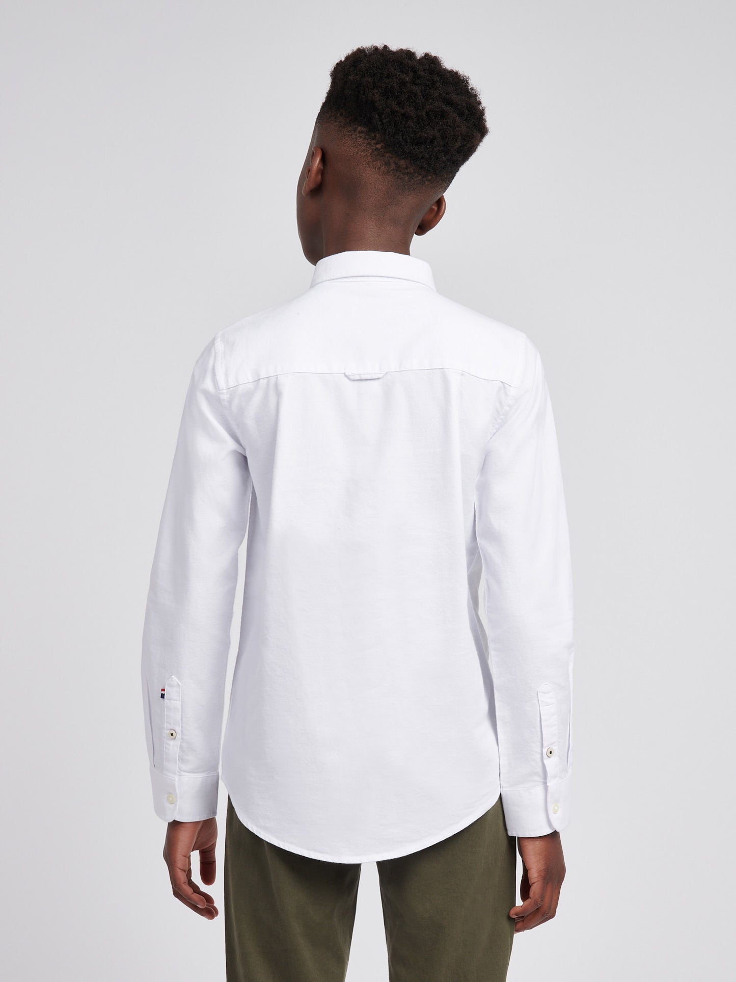 Boys Oxford Shirt in Bright White