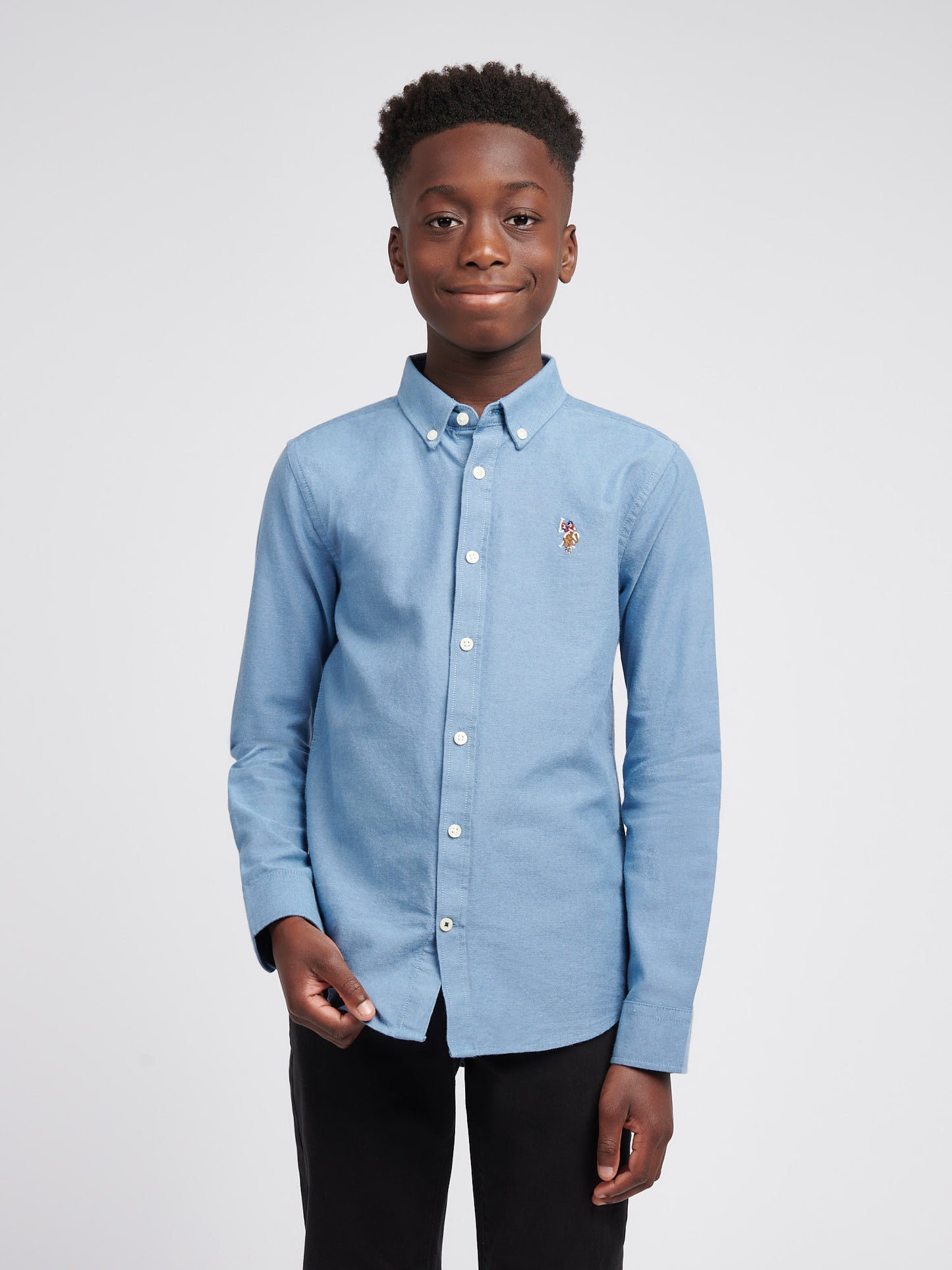 Boys Oxford Shirt in Vintage Indigo