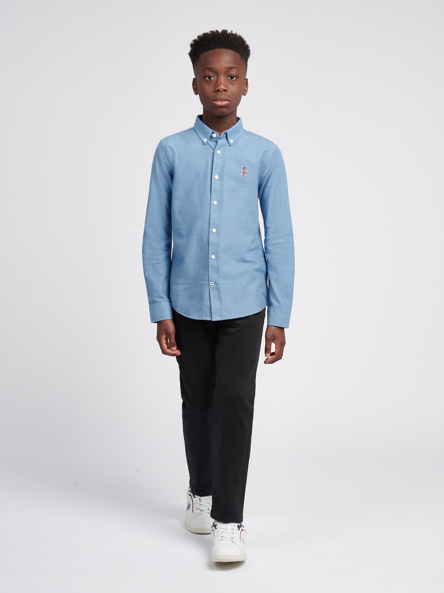 Boys Oxford Shirt in Vintage Indigo