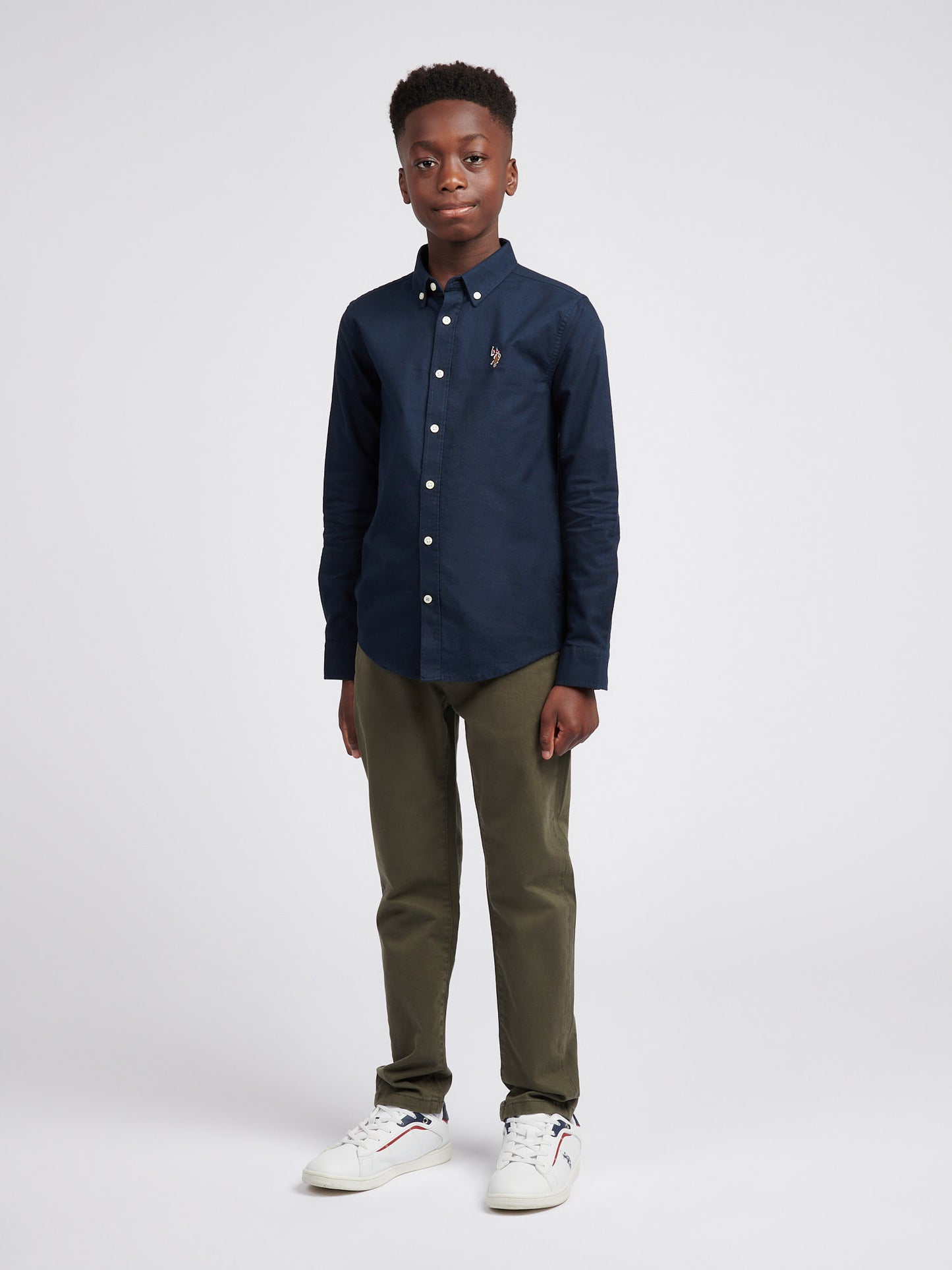 Boys Oxford Shirt in Dark Sapphire Navy