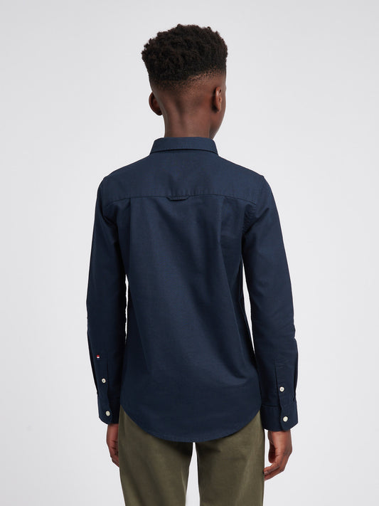 Boys Oxford Shirt in Dark Sapphire Navy