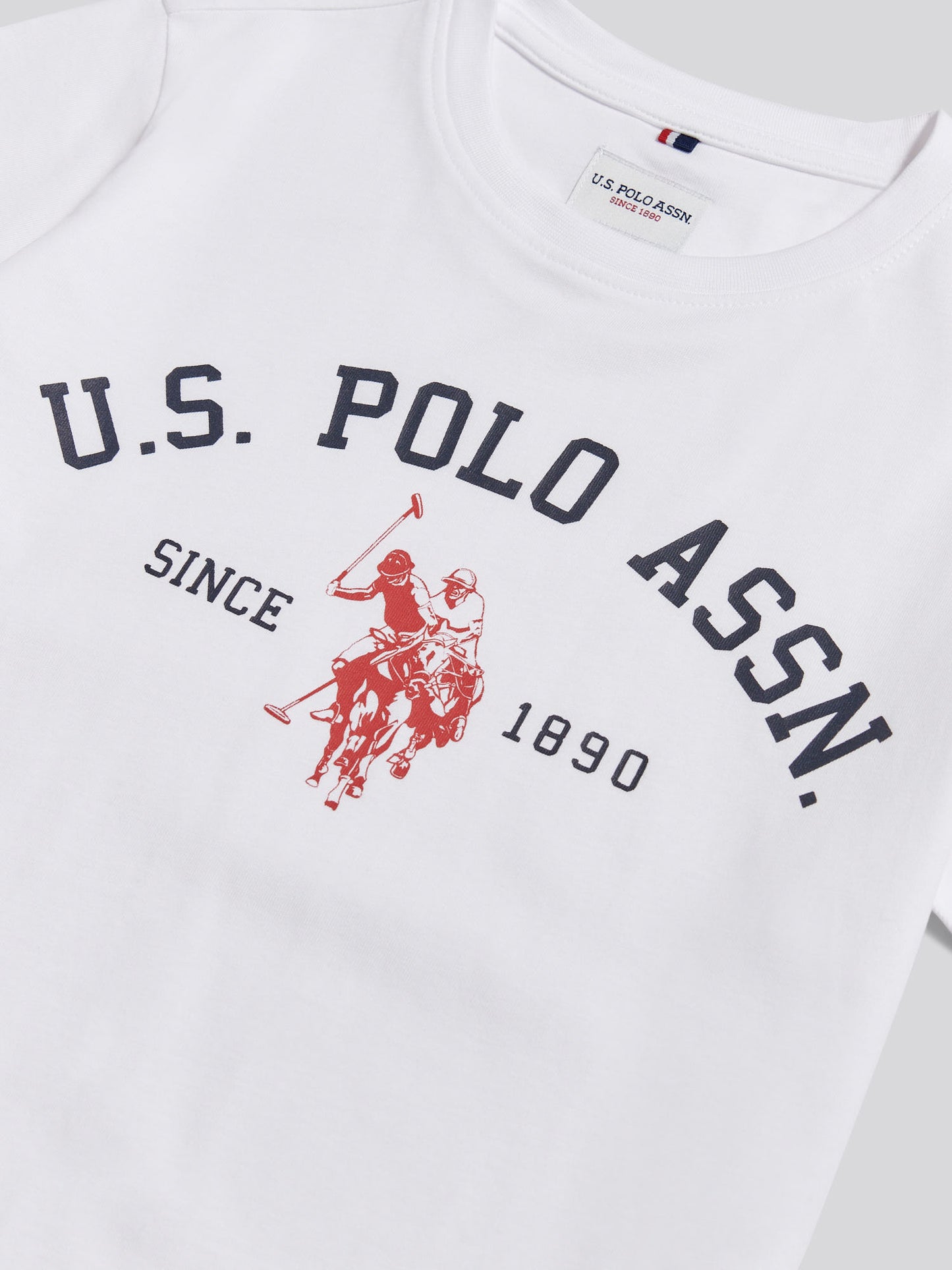 Boys Signature Arch Print T-Shirt in Bright White