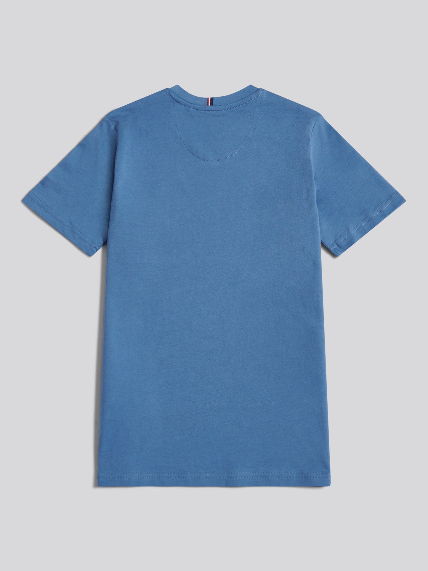 Boys Texture Double Horsemen T-Shirt in Blue Horizon
