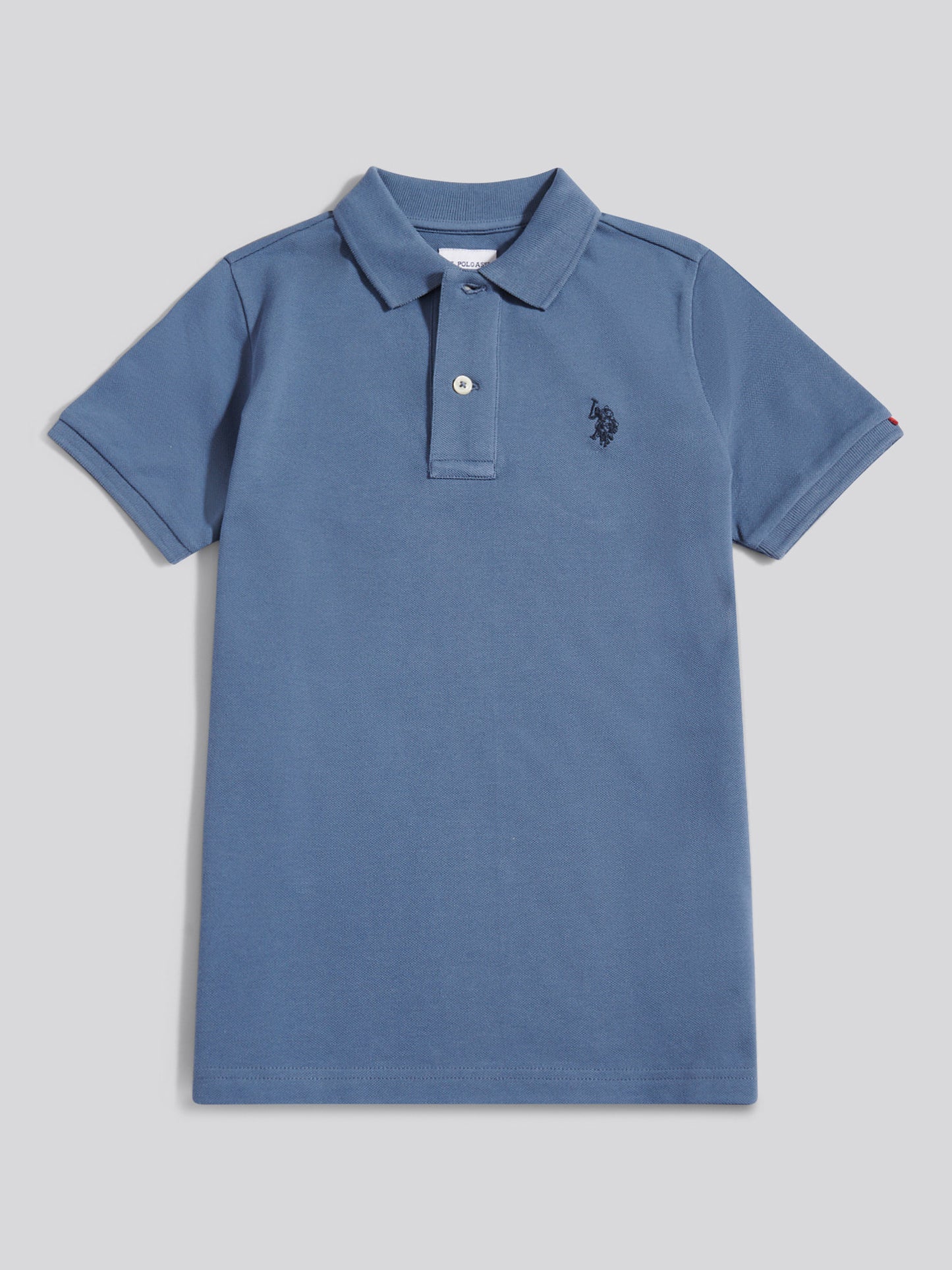 Boys Double Horsemen Polo Shirt in Vintage Indigo