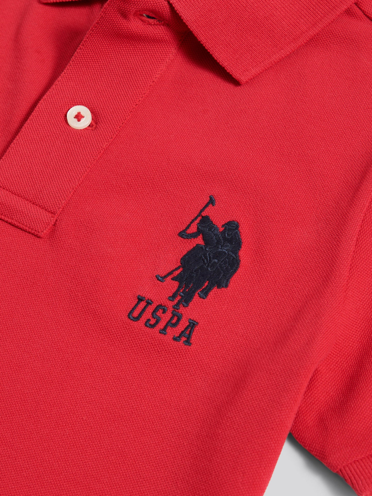 Boys Player 3 Polo Shirt in Haute Red