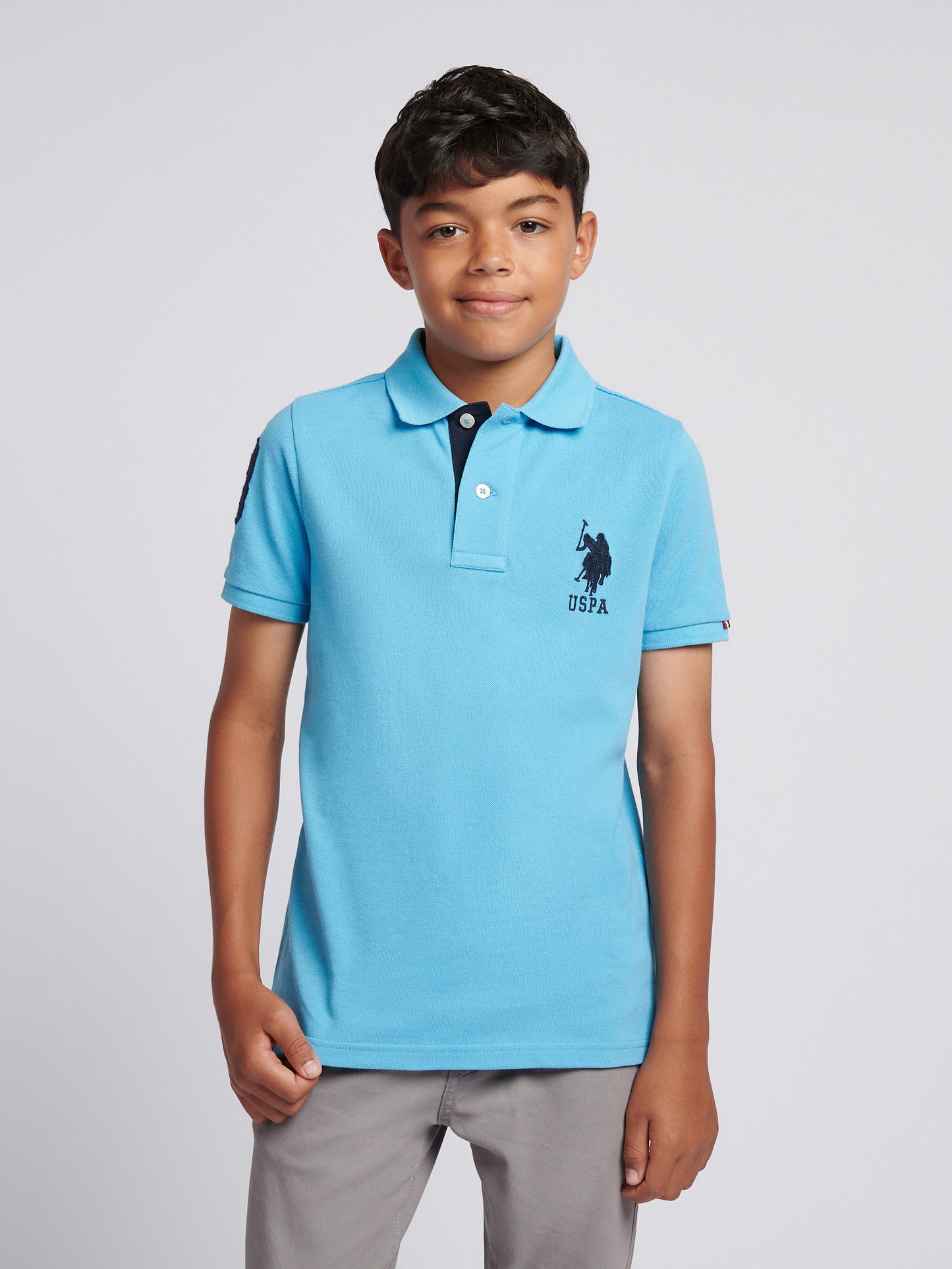 Boys Player 3 Polo Shirt in Heritage Blue