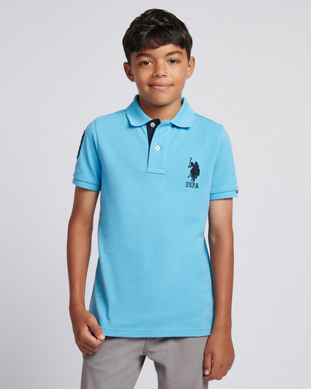 Boys Player 3 Polo Shirt in Heritage Blue