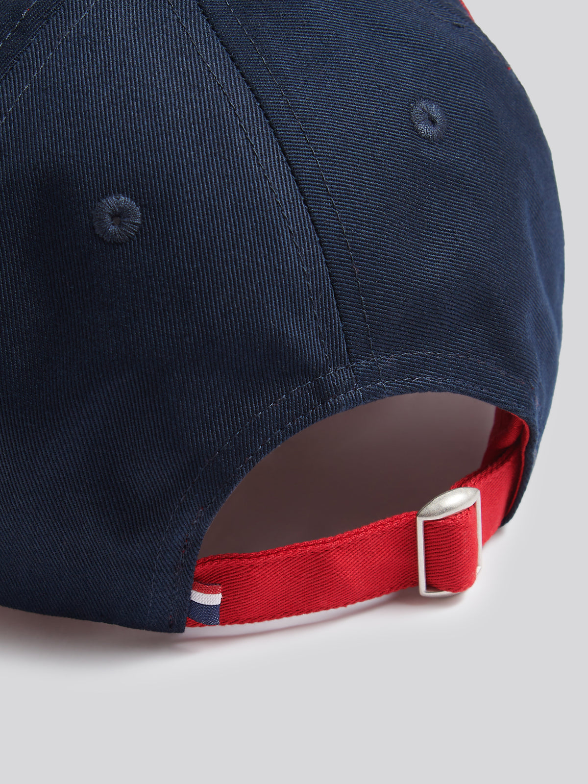 Boys Player 3 Baseball Cap Dark Sapphire Navy / Haute Red DHM