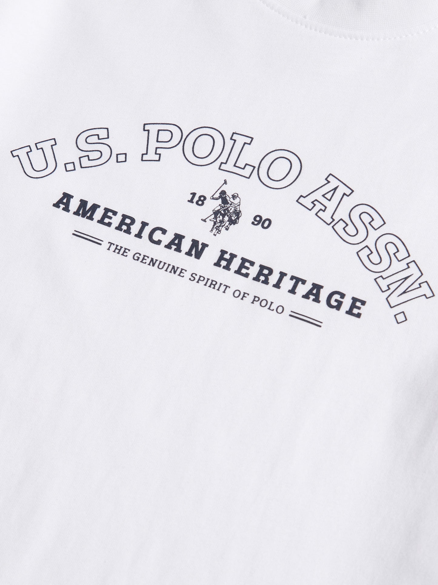 Boys Heritage Graphic Print T-Shirt in Bright White