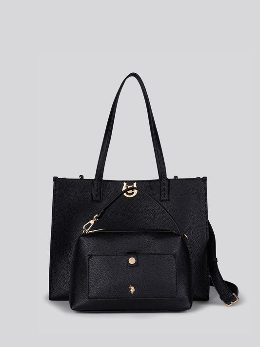 Womens Middleton Large Shopping Bag in Black