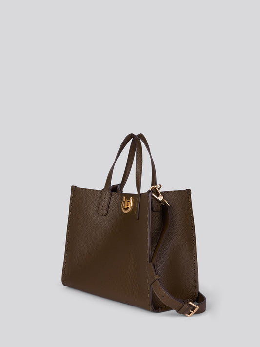 Womens Middleton Double Handle Bag in Stone