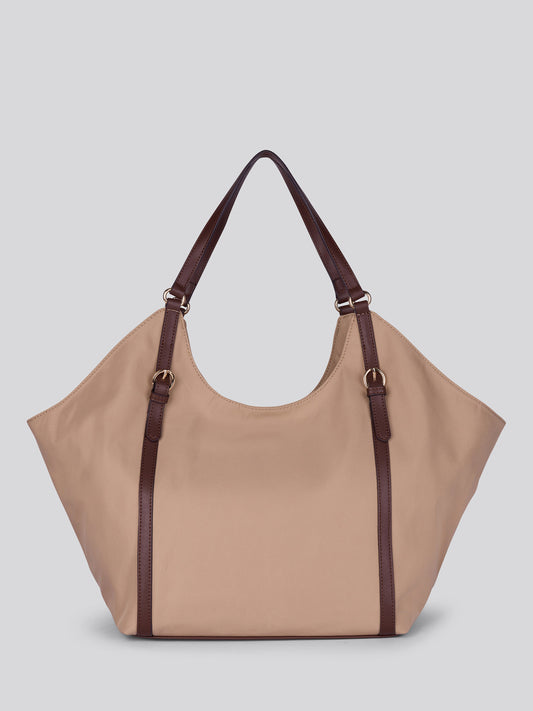 Womens Houston Large Double Handle Bag in Warm Taupe