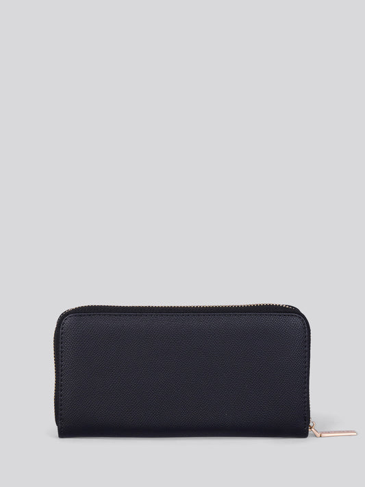 Womens Jones Large Zip Around Wallet in Black