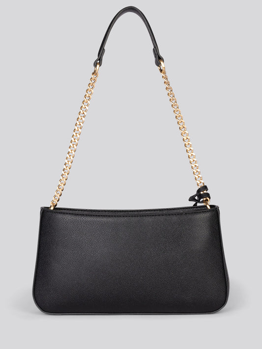 Womens Jones Small Hobo Bag w/ Chain in Black