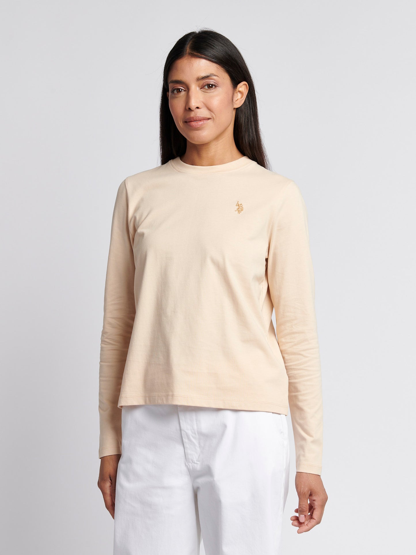 Womens Long Sleeve T-Shirt in Smoke Gray