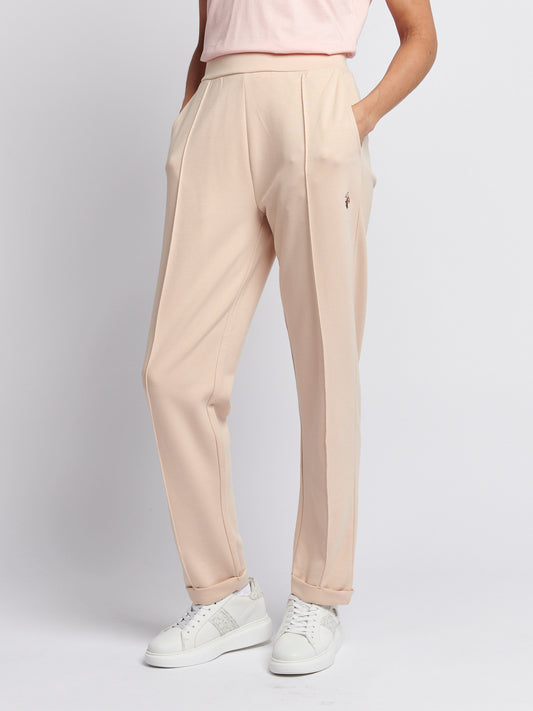 Womens Smart Stripe Jogger in Smoke Gray