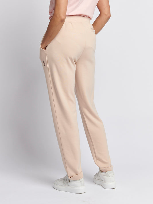 Womens Smart Stripe Jogger in Smoke Gray