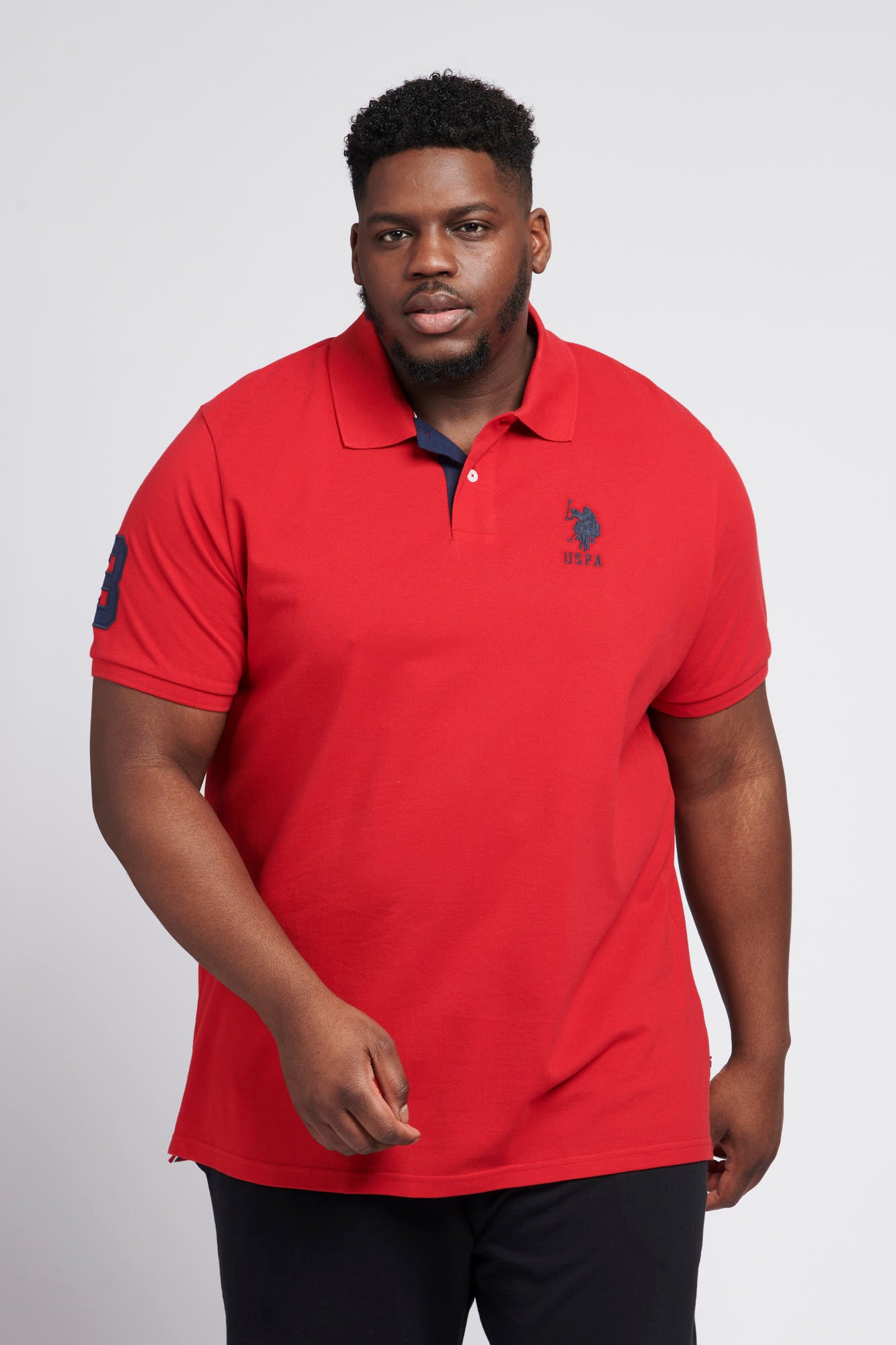 Mens Big & Tall Player 3 Polo Shirt in Haute Red