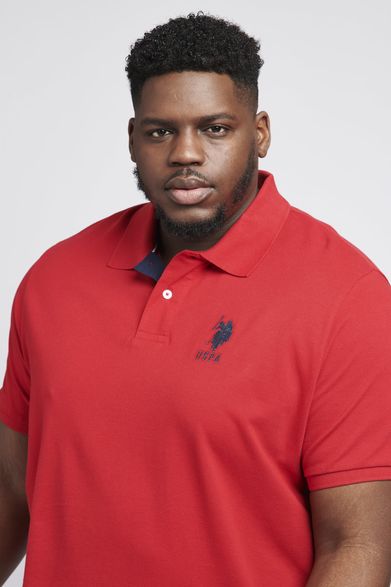 Mens Big & Tall Player 3 Polo Shirt in Haute Red