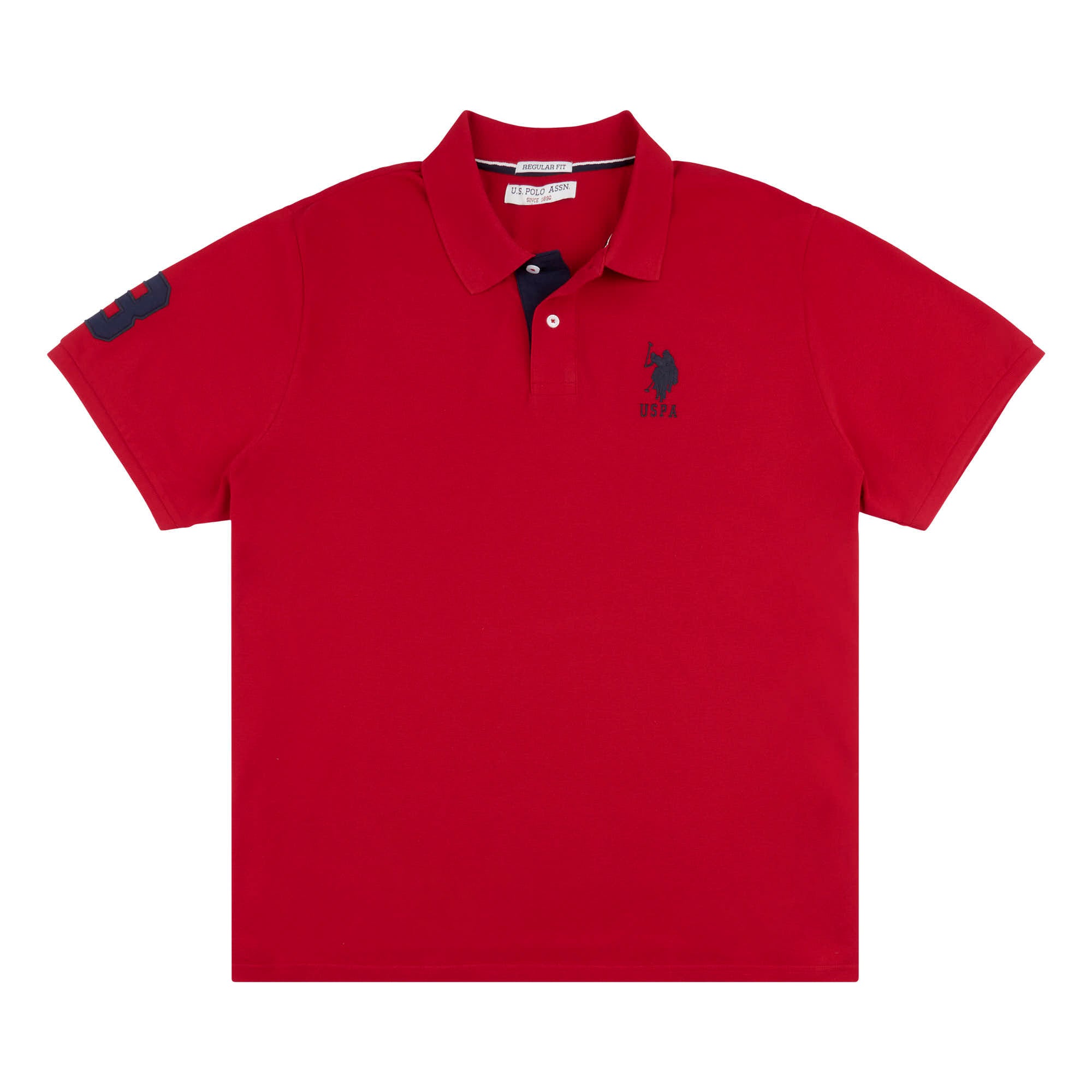 Mens Big & Tall Player 3 Polo Shirt in Haute Red