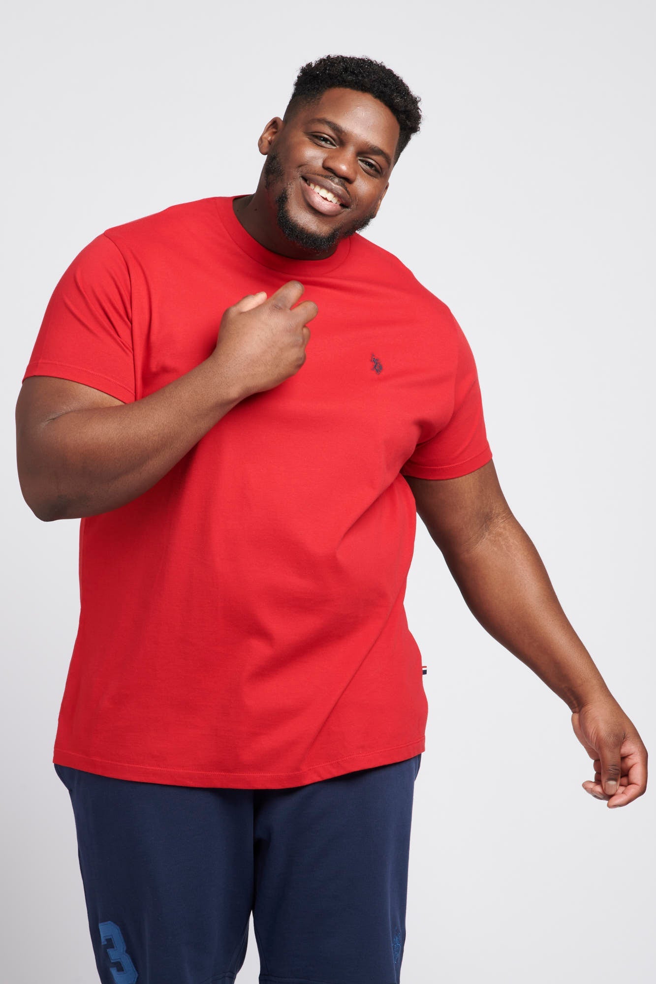 U.S. Polo Assn. Mens Big & Tall Core T-Shirt in Haute Red