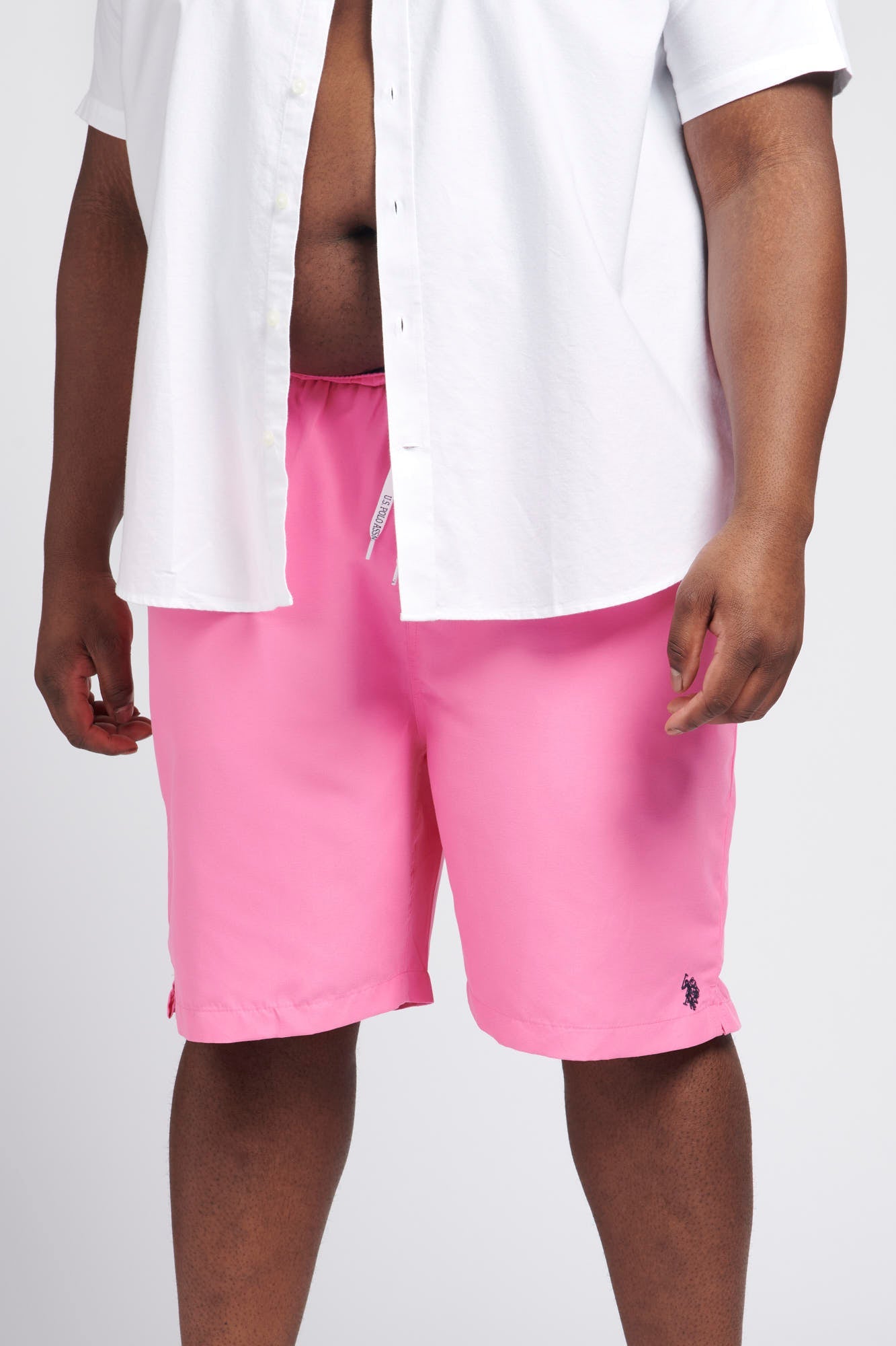 Mens Big & Tall Core Swim Shorts in Azalea Pink