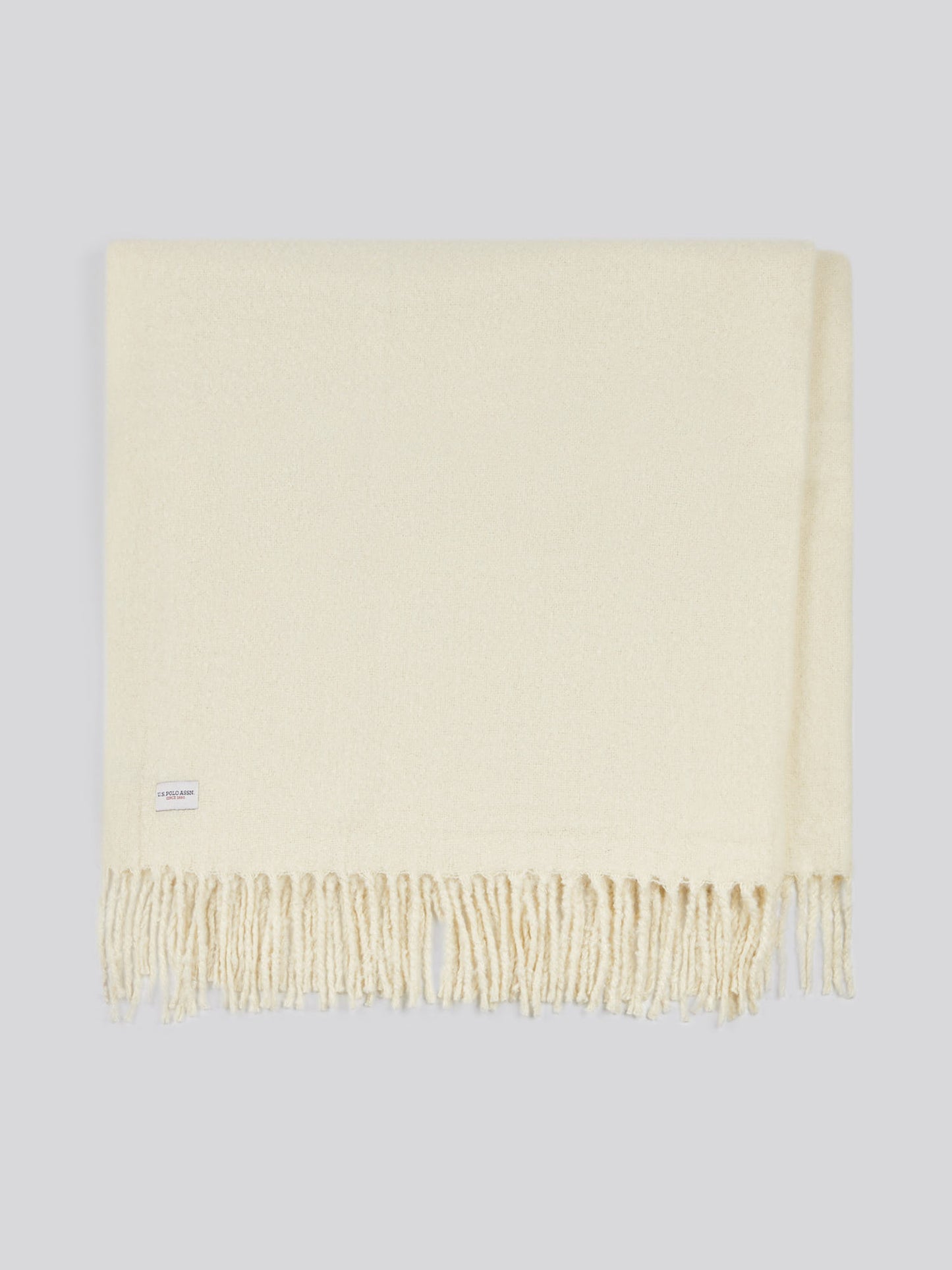 Premium Super Soft Hanging Throw in Light Gray