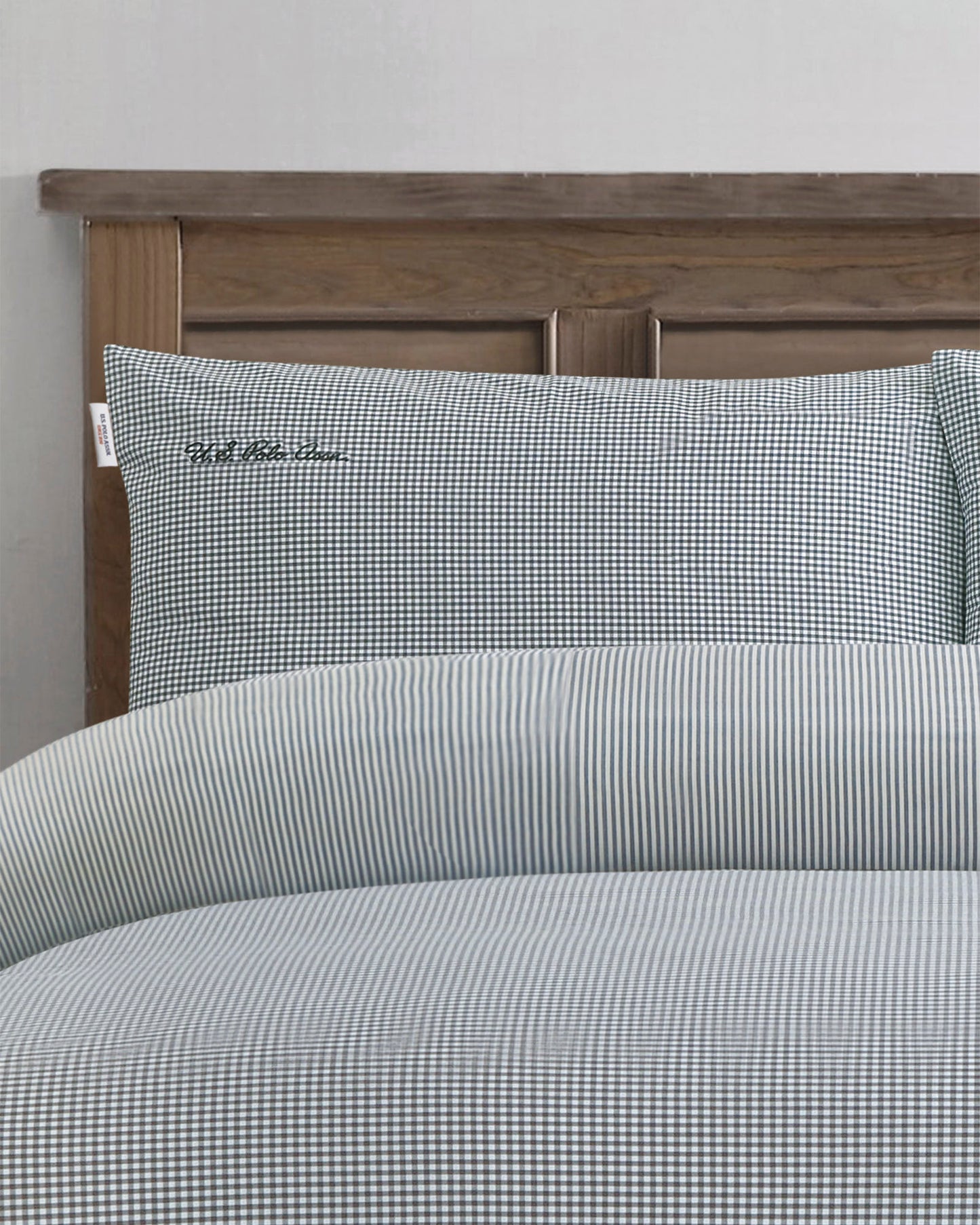 Pure Cotton Check Duvet Set in Tornado