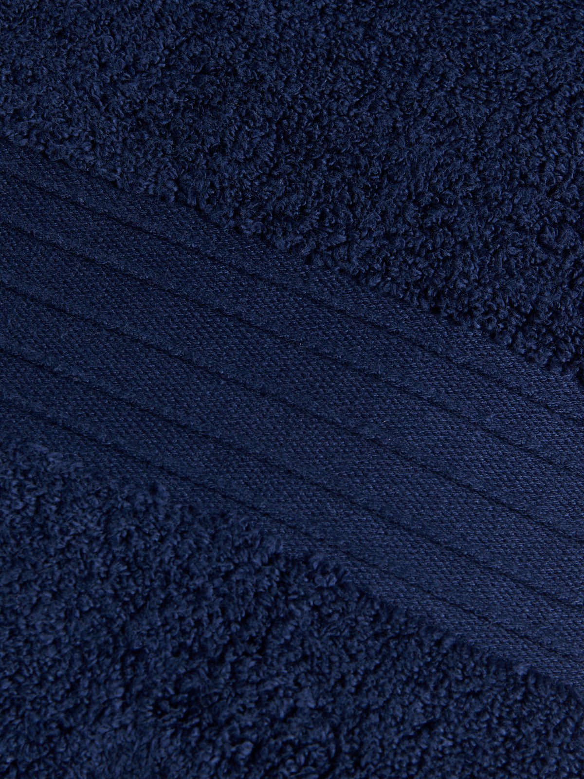 Pure Cotton Zero Twist Towel Navy Iris
