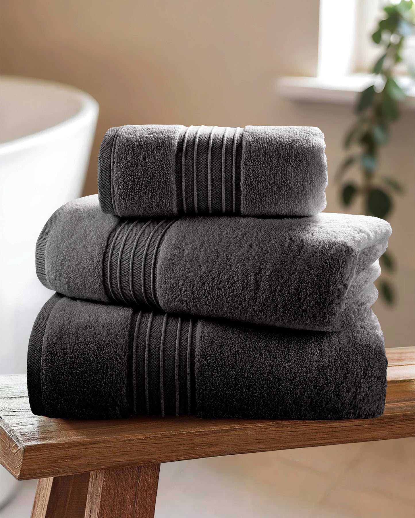 Pure Cotton Zero Twist Towel in Tornado