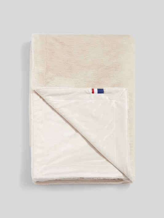 Premium Fur-Style Throw Silver Birch