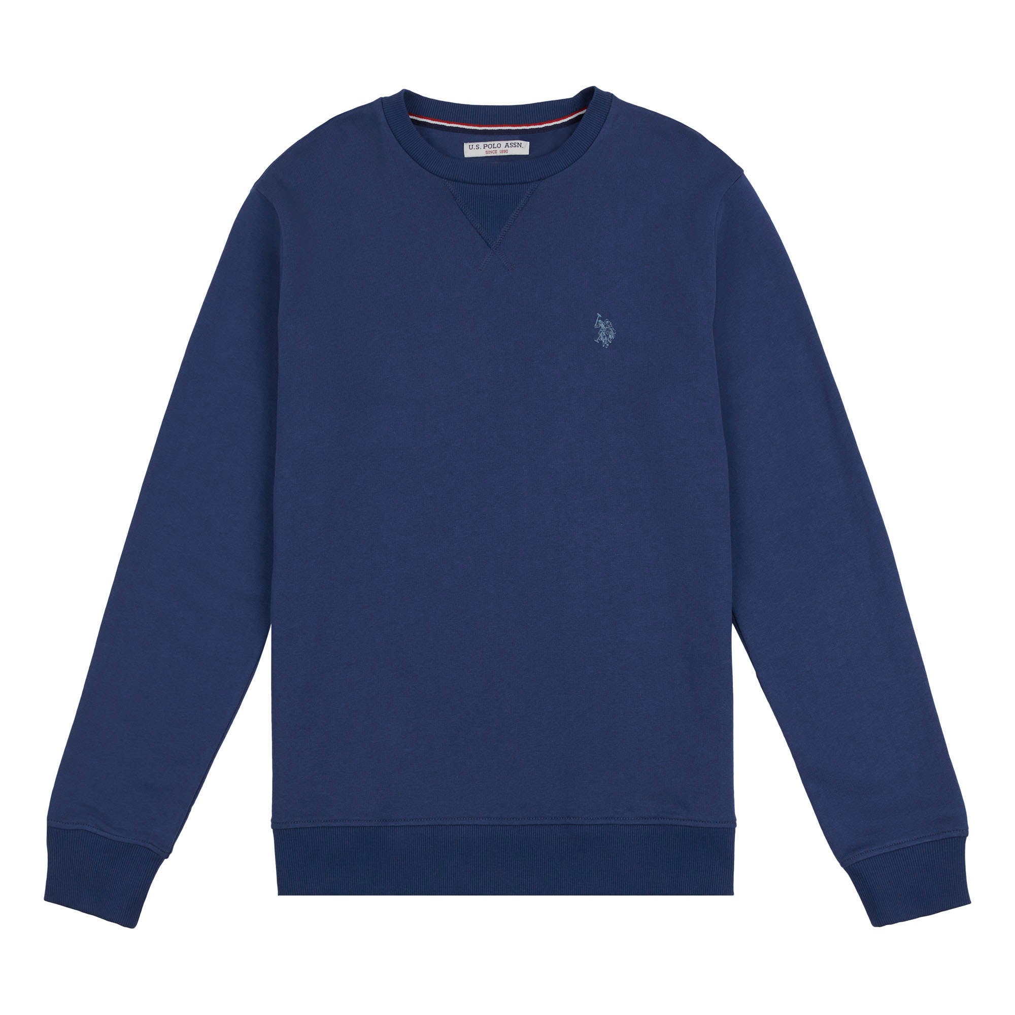 Mens Crew Neck Sweatshirt in Dark Denim