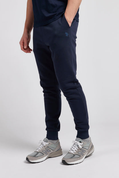 U.S. Polo Assn. Mens Fleece Joggers in Navy Blue