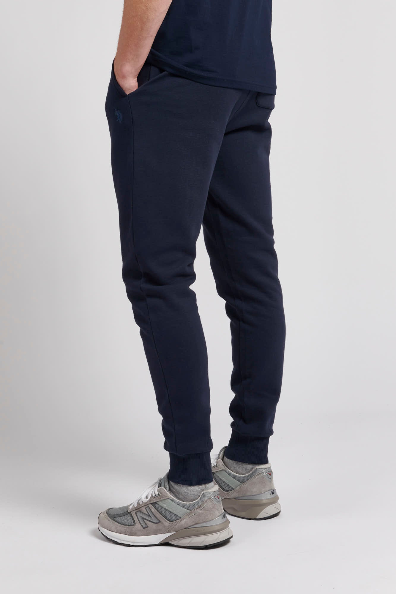 Mens Fleece Joggers in Navy Blue