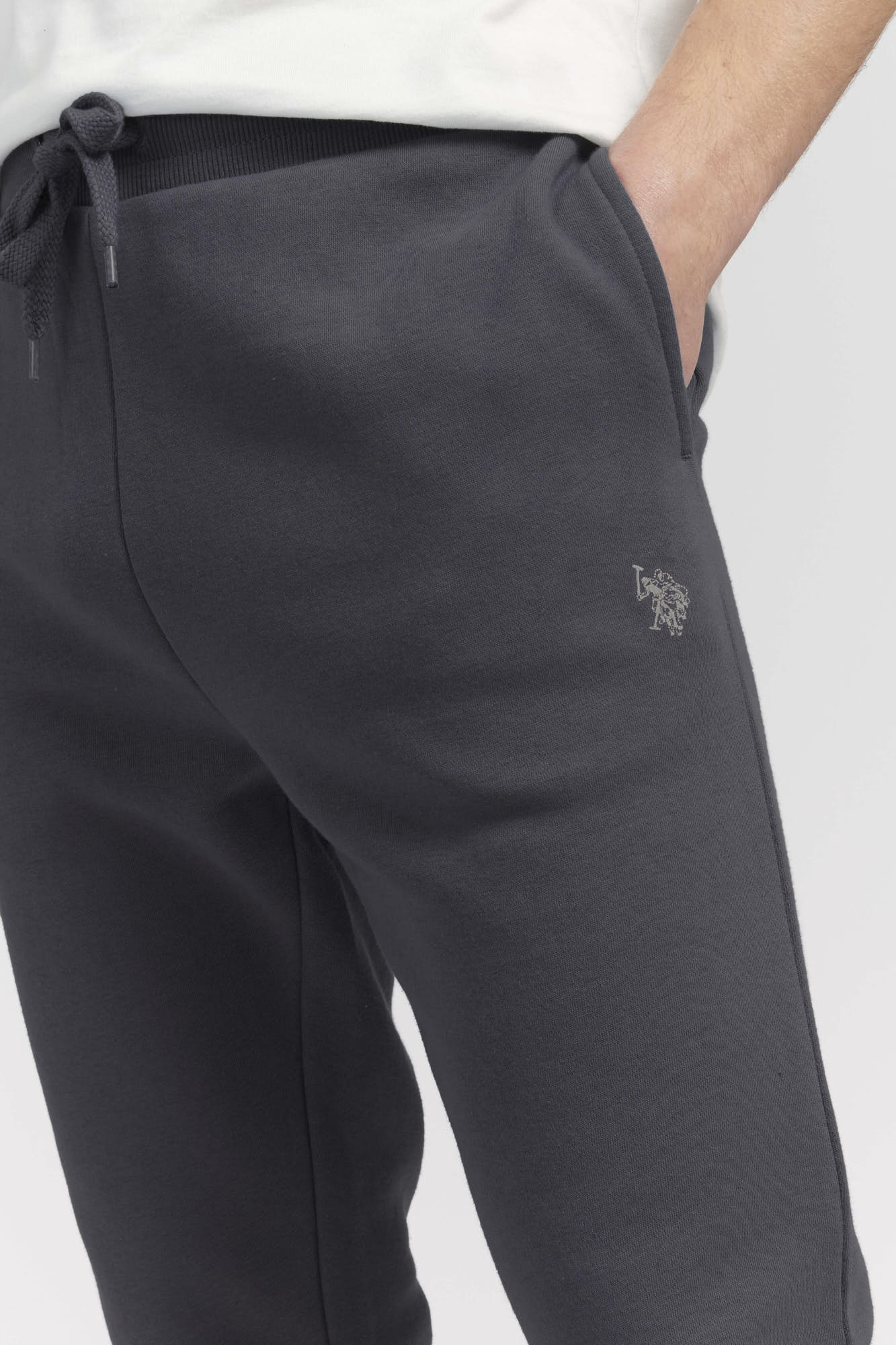 Mens Fleece Joggers in Ebony