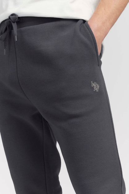 Mens Fleece Joggers in Ebony