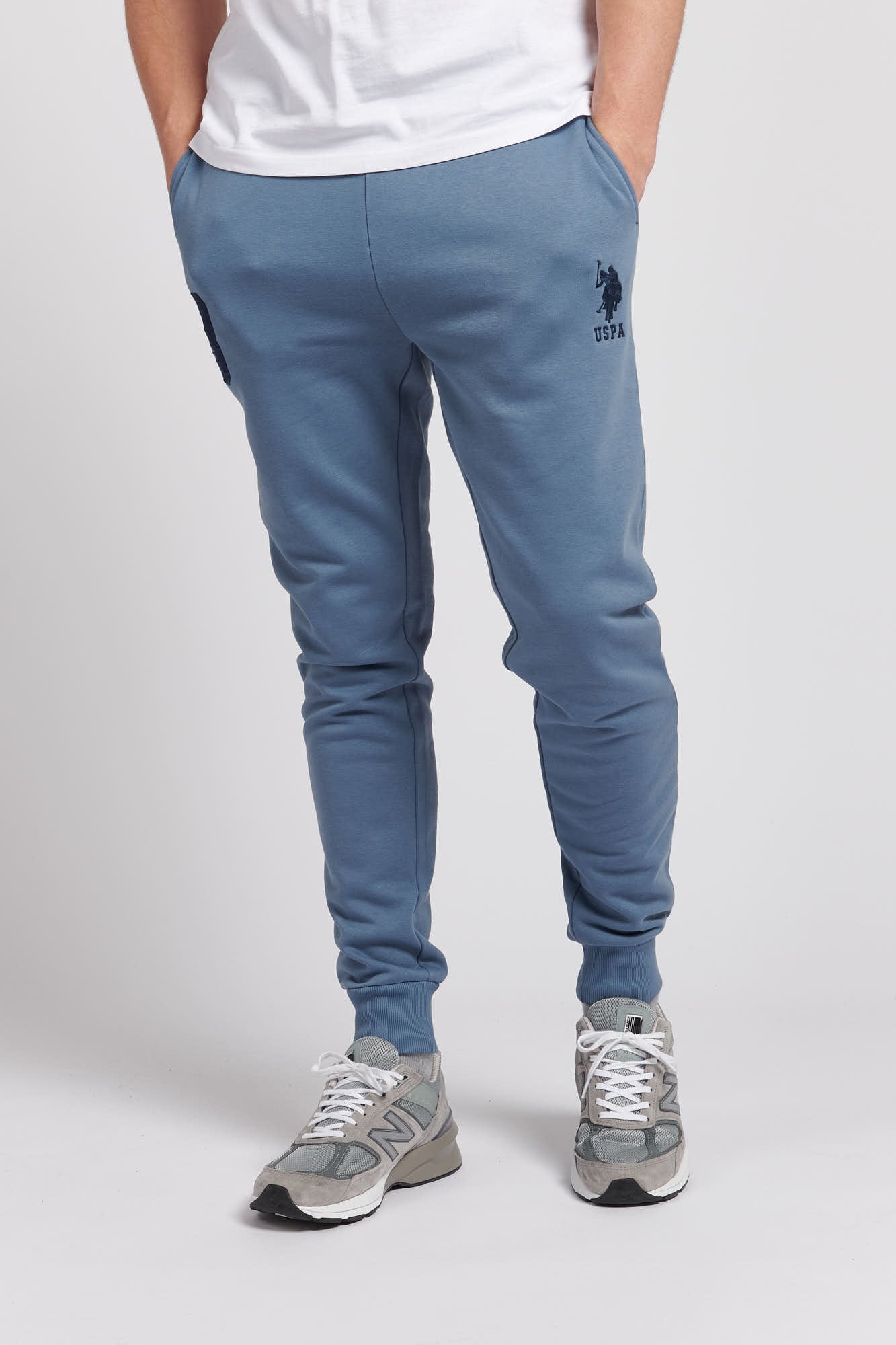 U.S. Polo Assn. Mens Player 3 Joggers in China Blue