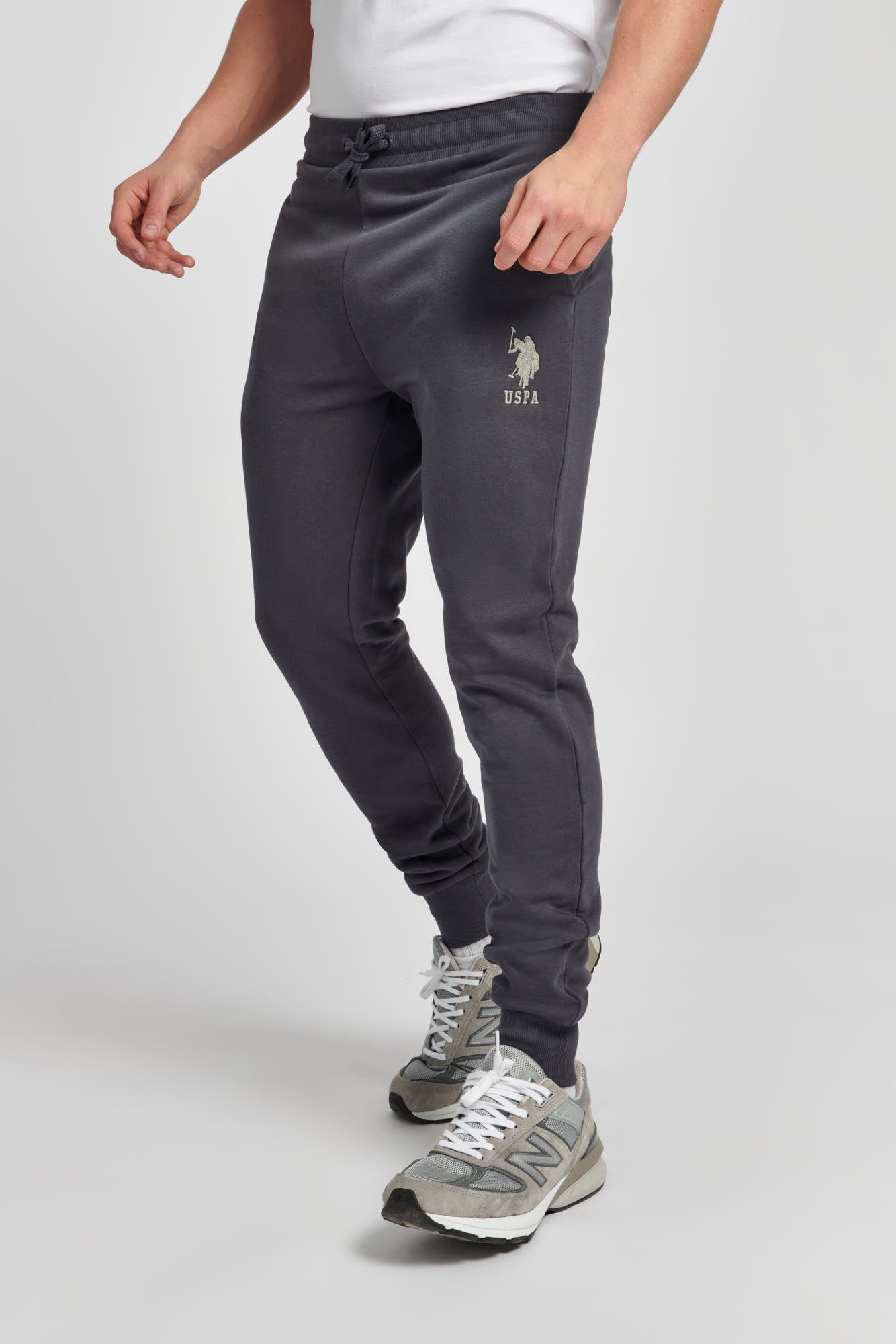 U.S. Polo Assn. Mens Player 3 Joggers in Ebony