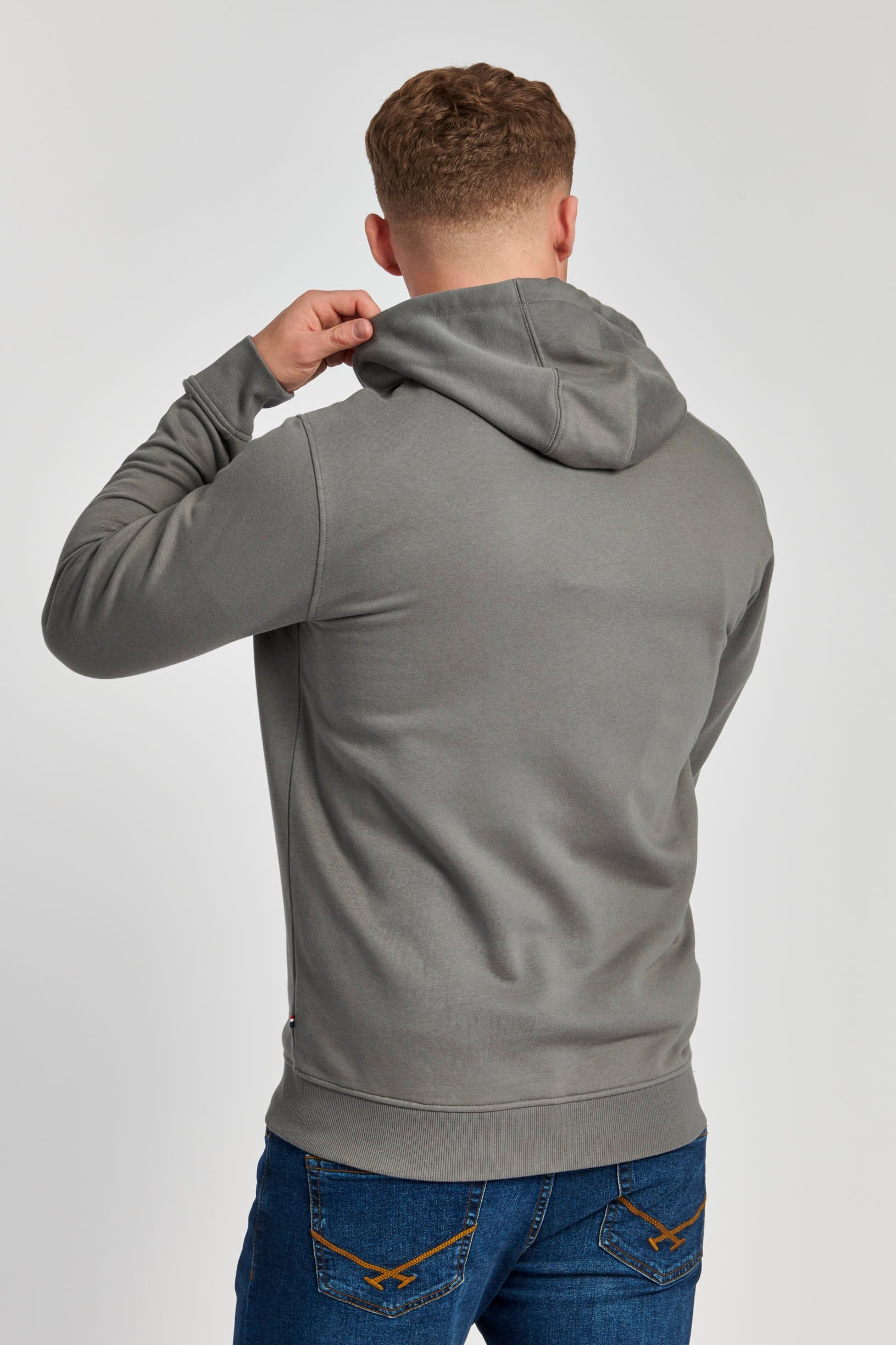 Mens Player 3 Zip-Through Hoodie in Castlerock