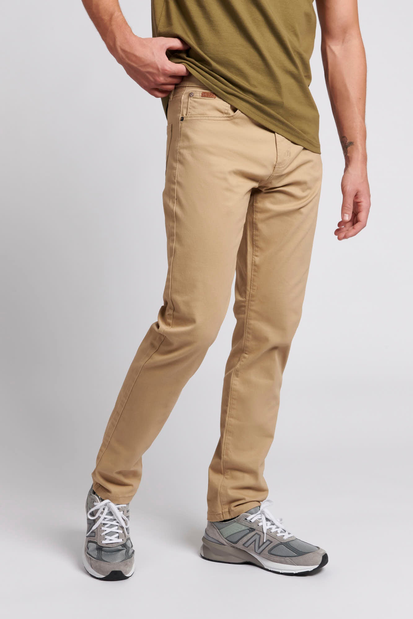 U.S. Polo Assn. Mens Woven Trousers in Tan