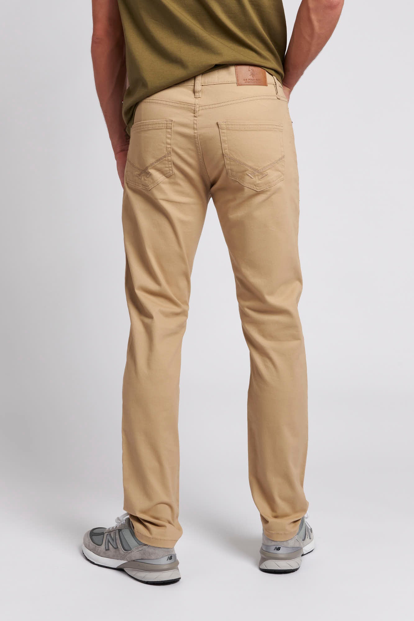 Mens Woven Trousers in Tan