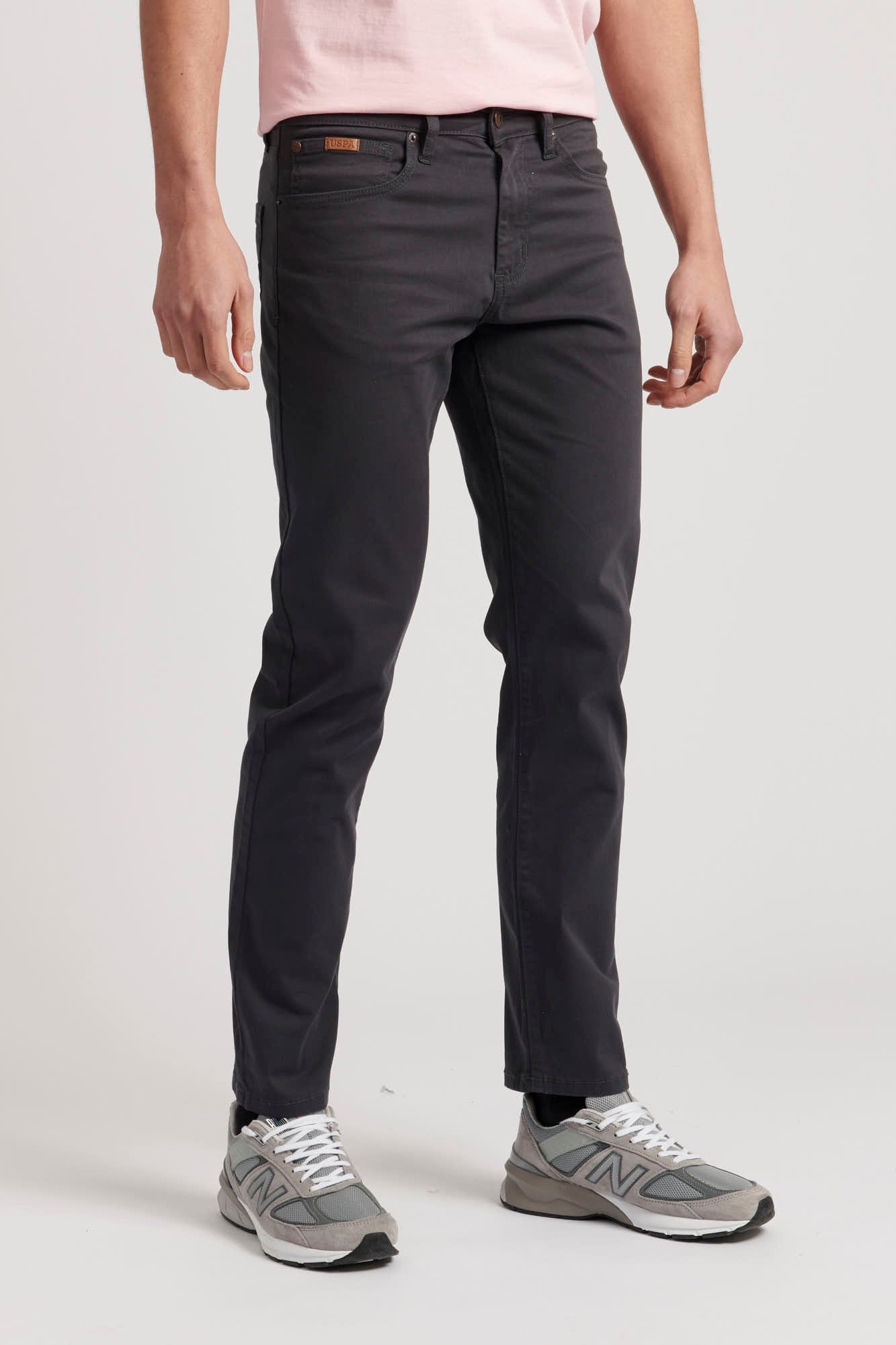 U.S. Polo Assn. Mens Woven Trousers in Ebony