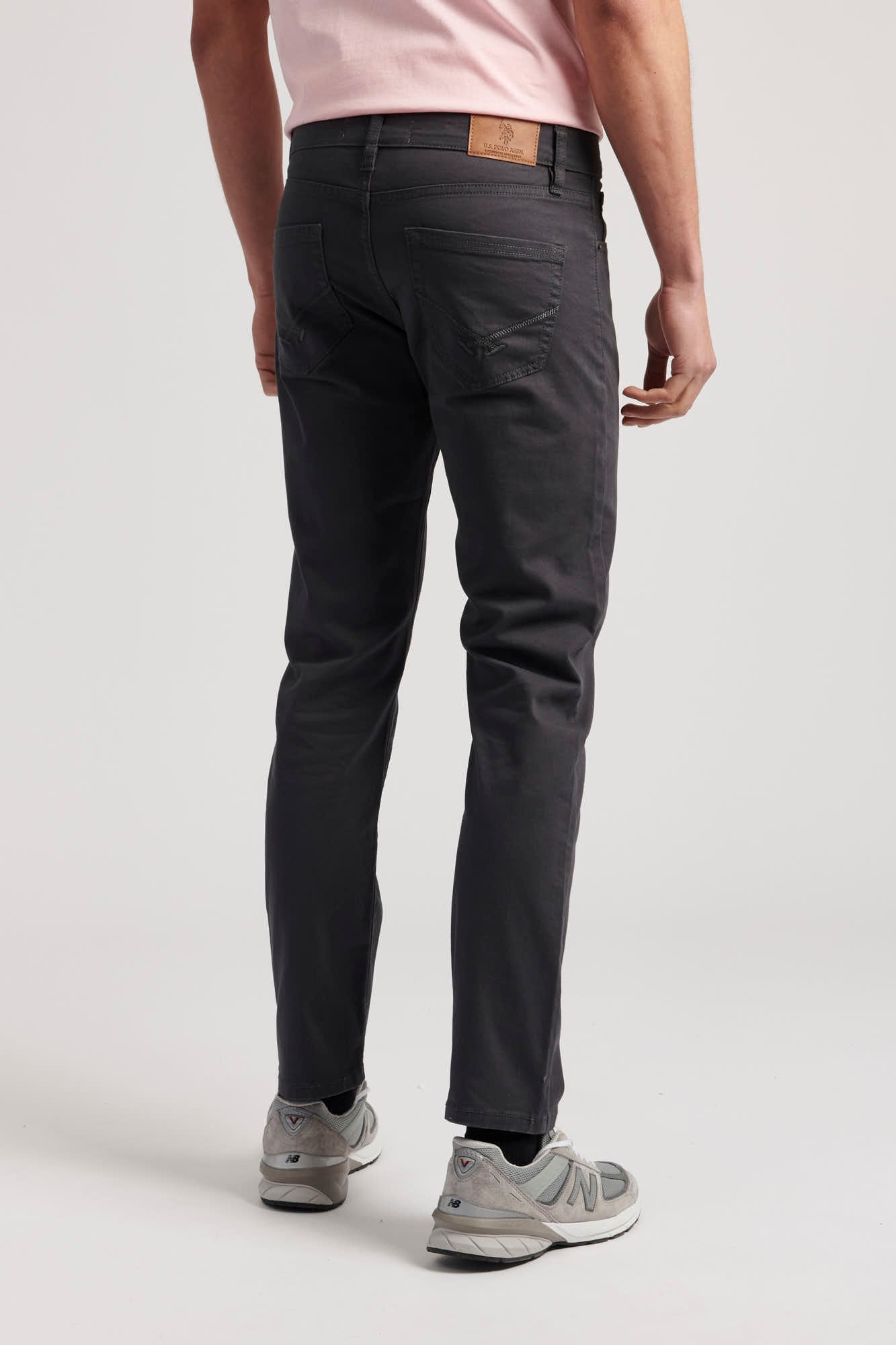 Mens Woven Trousers in Ebony