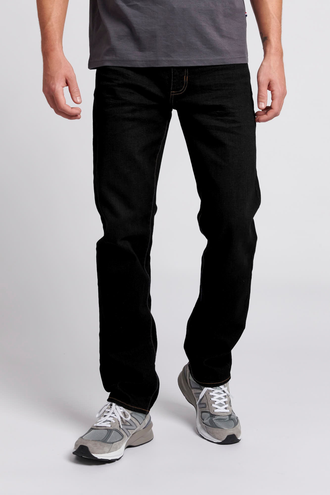 U.S. Polo Assn. Mens 5 Pocket Regular Fit Denim Jeans in Black Wash