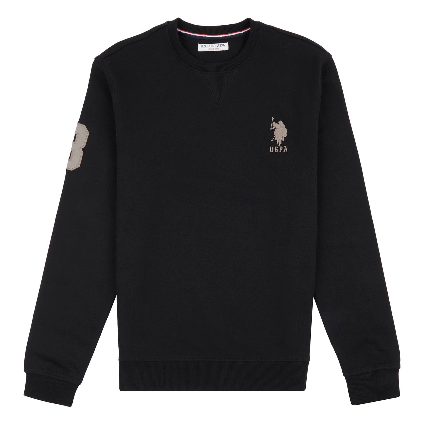 Mens Player 3 Crew Neck Sweatshirt in Black