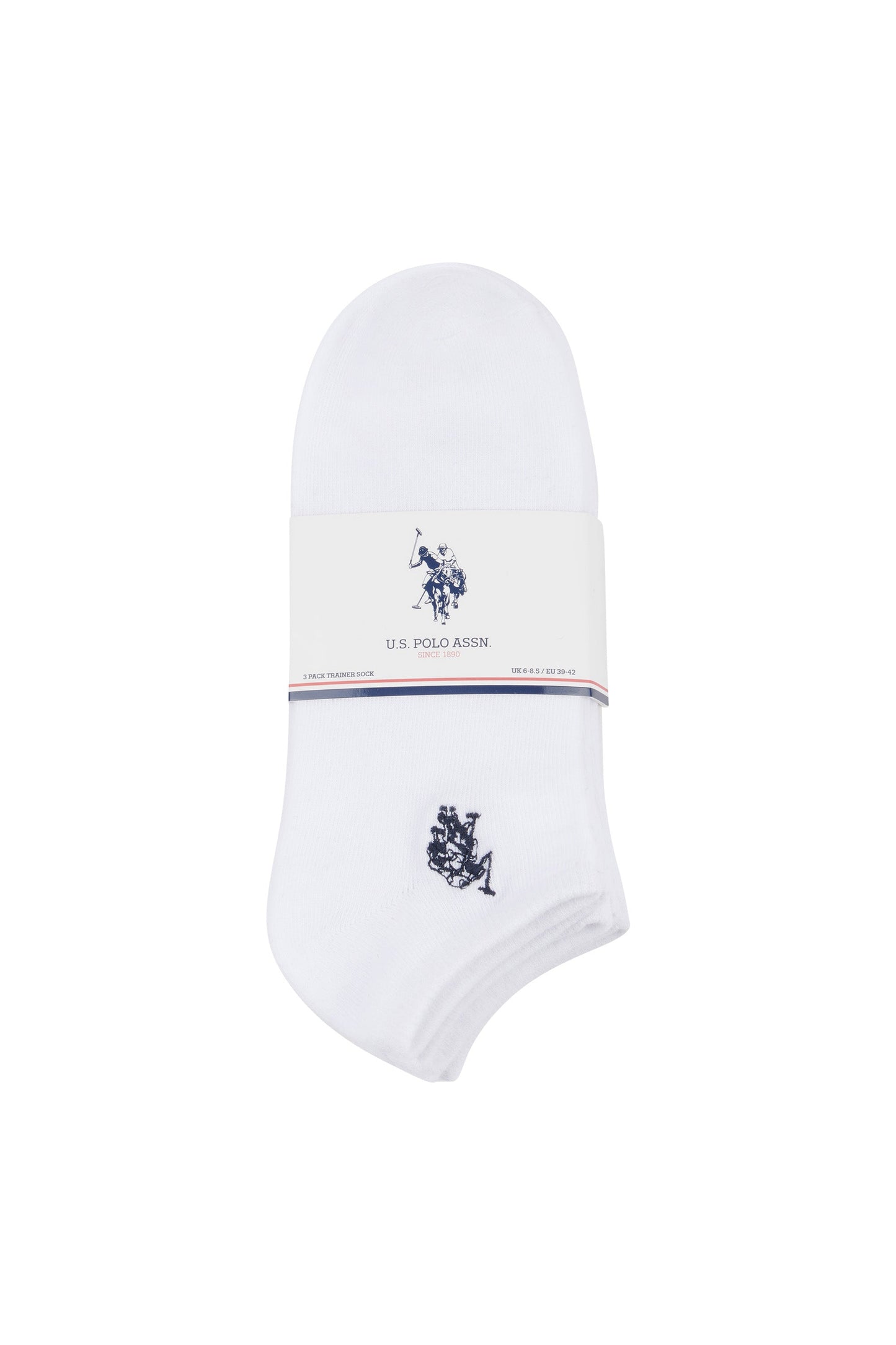 3 Pack Short Sport Socks in Bright White